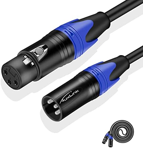 XLR Cables 150 ft, XLR Microphone Cable Male to Female Balanced XLR Speaker Cable Suitable for Microphones, Speaker Systems, Radio Station, Stage Lighting and More-150 Feet 1 Pack