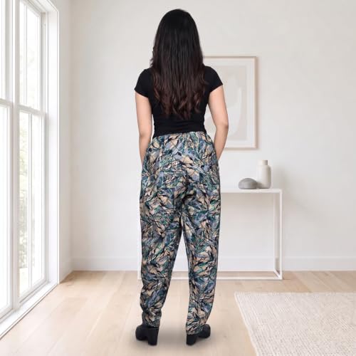 Image of FASHION GALLERY Women's Rayon Relaxed Fit Patiala Salwar with Full Length Drawstring Closure Type and Flexible Waist|Patiala Pant for Woman
