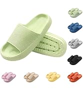 HEPODA Claquette Hommes Femme Été Pantoufles de Douche Sandales Confortable Maison Chaussons de Bain Antidérapant Chaussures de Piscine Plage Pantoufles Plateforme, Bleu, 40/41 EU
