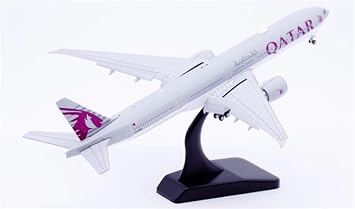 ACE HOBBY for JC Wings for Qatar Airways for Boeing B777-300ER A7-BEE Flaps Down 1400 Aircraft Pre-Built Model