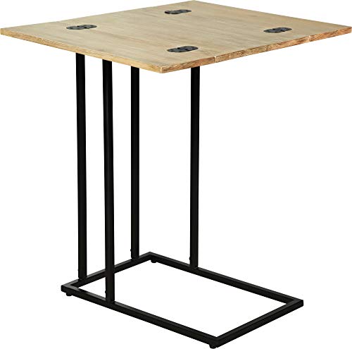 Serta Harton C Shape Side Table, Natural Wood #TOP7