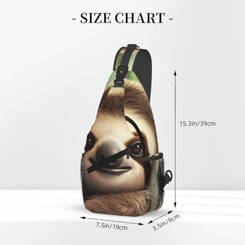 Bolso cruzado deportivo negro para adultos miniatura 3
