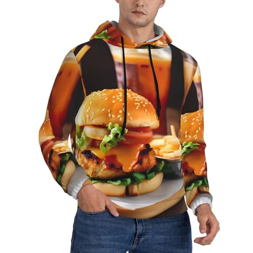 Pull à capuche homme contre les changements de saison vêtement polyvalent