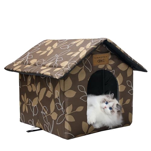 Maison d'extérieur pour chat imperméable et pliable pour animaux errants - 2