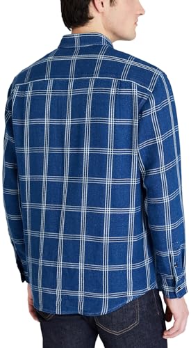 Club Monaco Men's Long Sleeve Relaxed Indigo Twill Shirt Jacket4