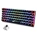 Produktbild FELiCON AK33 USB-Kabelgebundene Mechanische Gaming-Tastatur, 80% Black Switch Keyboard mit 19 RGB-Chroma-LED-Hintergrundbeleuchtung, 82 Tasten Anti-Ghosting-Metallpanel für PC, Mac und Laptop-Schwarz