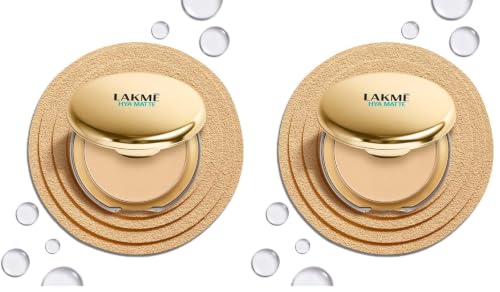 Image of Lakme 9to5 Hya Matte Pressed Powder Sand 9gm (Pack of 2)