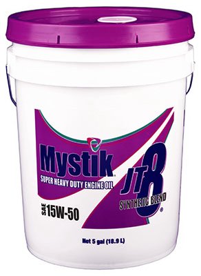 Mystik JT-8 SHD 15W-50 Engine Oil, 5 Gallon Pail