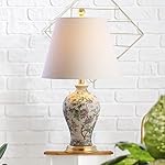 JONATHAN Y JYL3009A Grace 24" Floral LED Table Lamp Classic Cottage Bedside Desk Nightstand Lamp for Bedroom Living Room Office College Bookcase LED Bulb Included, Multicolor - Image 4