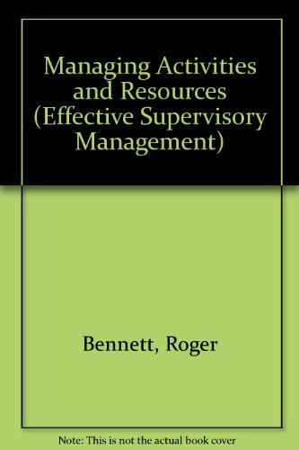 Managing Activities and Resources (Effective Su... 0749412674 Book Cover