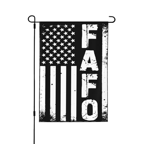 28X40 Double Sided Flag, FAFO Garden Flag F Around Find...