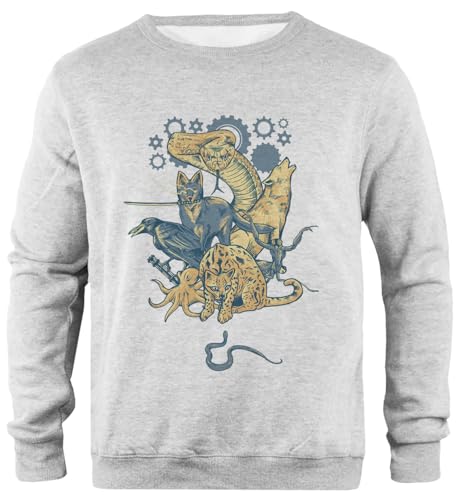 Oldrytee Moisés De La Sombra Sudadera Gris Jumper Unisex Ajuste Simple