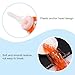 PATIKIL 2Pcs Bike Streamers, Colorful Scooter Handlebar Tassels Grips Ribbon Accessories Decorations for Bicycle Tricycle Handles, Orange