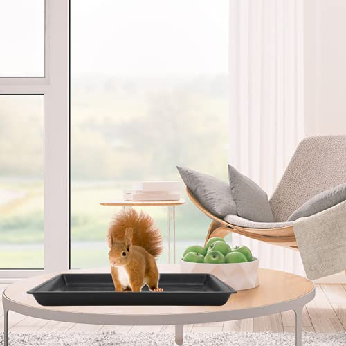 Mikikit Replacement Dog Crate Tray: Multi-Purpose Plastic Base Pan for Kennel Cage Leakproof Pet Feeding Mat & Rabbit Litter Tray - Image 3
