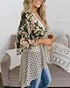Women Floral Kimono Cardigans 3/4 Ruffle Sleeve Li... #1