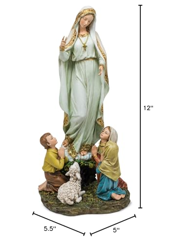 Estatua Nuestra Señora de Fátima 12 pulgadas miniatura 5
