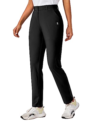 Little Donkey Andy Women's Stretch Quick Dry Golf Pants with Pockets