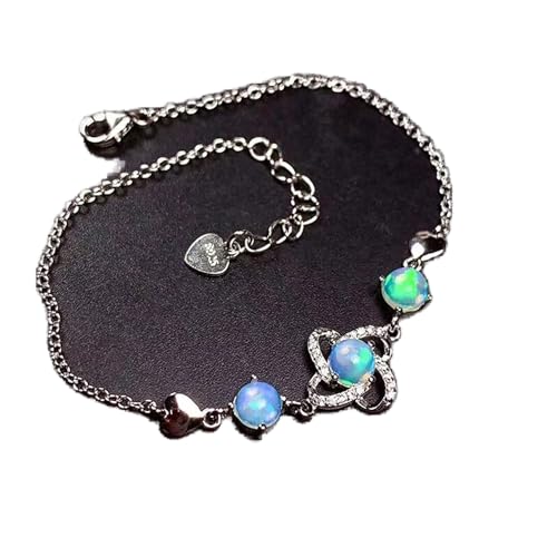 Bracelet opale naturelle et argent 925 un bijou classique élégant pour femme