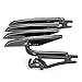 Mofun Detachable Luggage Rack Gloss Black Compatible with Harley Touring, Stealth Style Luggage Rack Fit Street Electra Road Glide Road King 2009-2025 Accessories