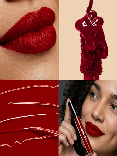 Image of FLiCKA Tomato Liquid Lipstick| Transfer Proof, Smudge Proof, Non-Sticky, Creamy Lightweight Lipstick For Women, Shade 6, 2ml