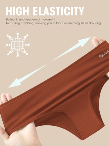 Image of Cotton Underwear for Women Stretch Low Rise Bikini Panties 6 Pack