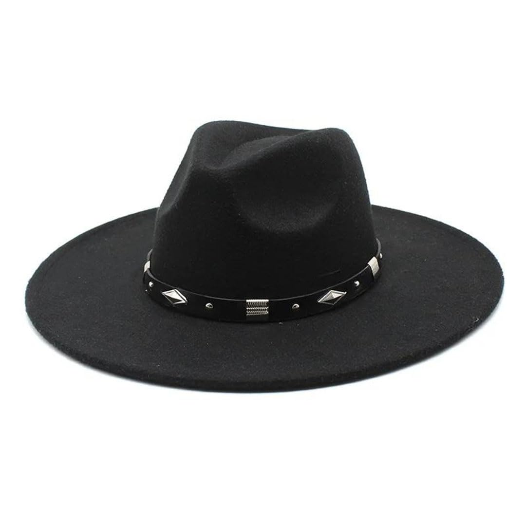 Cappello unisex Fedora con tesa vintage da chiesa cappello da cerimonia nuziale Sombreros