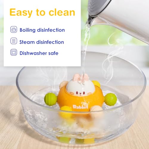Image of Wembley 3 in 1 Teething Toys for 0-6 Months Babies Silicone Teether for Soothing Gums Baby Chew Toys 6-12 Months | Activity Toy for Infants Toddlers Sensory Development Montessori Toys