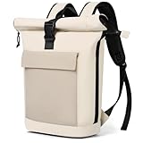 Lekeinchi Rolltop Rucksack Damen & Herren, Elegant Laptop Rucksack Wasserdicht mit 17 Zoll...