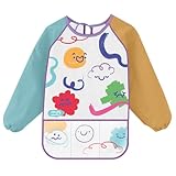 AVENTAL INFANTIL C/ BOLSO E MANGA COMPRIDA COLORJOY - BLISTER C/ 1 UND LEO&LEO
