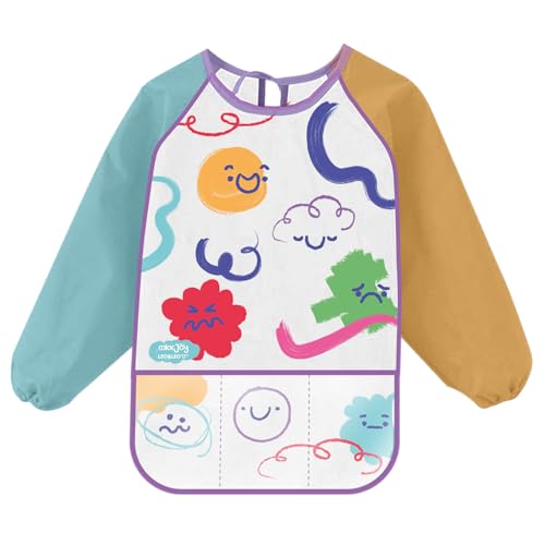 AVENTAL INFANTIL C/ BOLSO E MANGA COMPRIDA COLORJOY - BLISTER C/ 1 UND LEO&LEO