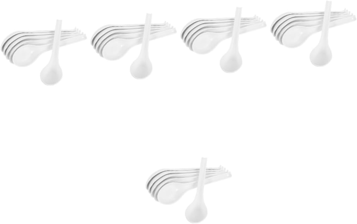 Alipis 5sets Asian Soup Spoons Non Slip Ramen and Rice Spoons for Home and Restaurant Use Elegant Design for Noodles and Dumplings Easy to Clean and Maintain 6pcs*5