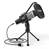 TONOR USB Microphone for PC, Cardioid Condenser Computer Mic with Tripod Stand, Pop Filter, Shock Mount for Gaming, Streaming, Podcasting, YouTube