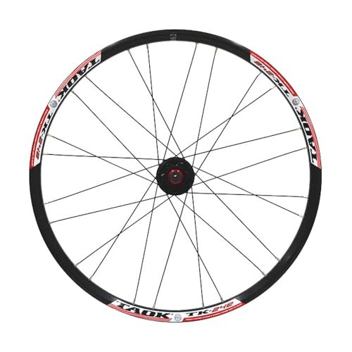 JKLAPIN MTB自転車ホイール 24インチ、 二重壁 アルミニウム合金 ディスクブレーキ サイクリングホイール 24穴 互換性のある7-11速度 スポーク