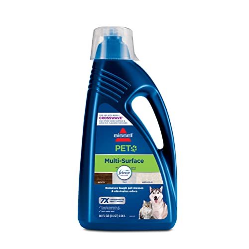 Bissell Multi-Surface Pet Solution with Febreze freshness, For Use in CrossWave and Other Leading Hard Surface and Area Rug Cleaners, 80oz, Dissolves Dirt, grime, and Tough Sticky Messes by Bissell - Used condition - US$21.62