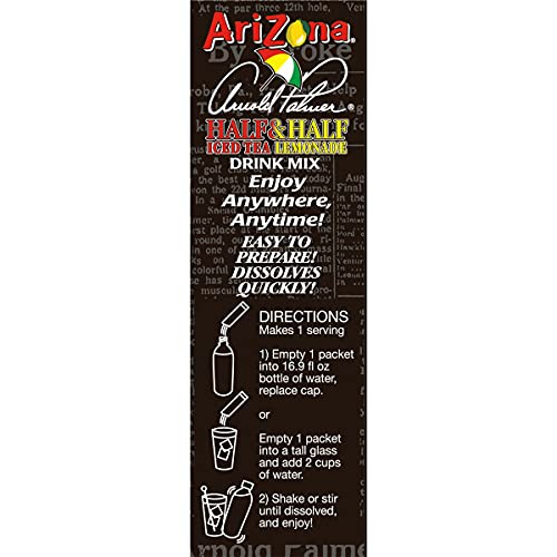 AriZona Arnold Palmer Half Lemonade Half Iced Tea Stix, 10 Count Per Box (Pack of 3), Low Calorie Single Serving Drink Powder Packets, Just Add Water for a Deliciously Refreshing Iced Tea Beverage