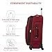 SWISSGEAR Sion Softside Expandable Spinner Luggage Durable Lightweight Travel Suitcase, Burgundy, Checked-Medium 25-Inch