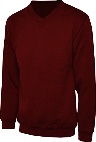 Image of DON Last Man Stands V Neck Sweatshirt Maroon Adult Medium