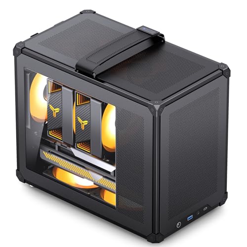 ​JONSBO C6 MAX Black Micro ATX PC Case,Matx Handled Mesh