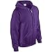 Gildan Heavy Blend Unisex Adult Full Zip Hooded Sweatshirt Top (L) (Purple)