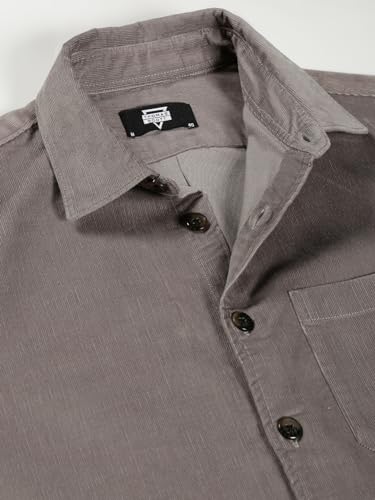 Image of Thomas Scott Men's Cotton Slim Fit Premium Corduroy Casual Shirt