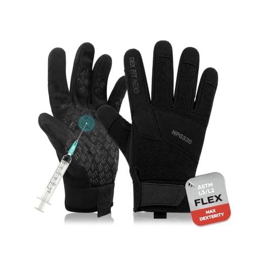 DEX FIT NPG420 �j�[�h���ϐ���܁AASTM F2878 ���x��4 ��̂Ђ� & Lvl 3�t�B���K�[�AANIS�J�b�gA9�X�`�[���p���N�v���[�t�O���[�u�B