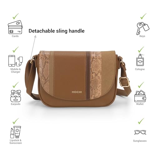 Image of Mochi Metro Black Oriane Top Handle Sling Bag Clairette Sling Bag