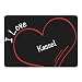 Produktbild Multifanshop Mousepad Modern I Love Kassel schwarz
