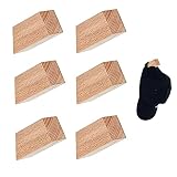 BGHEOUYV 6 Pack Wood Wall Hooks, Coat Hooks Wall Mounted Hooks for Hanging, 6 Hat Hooks with 6 Screw