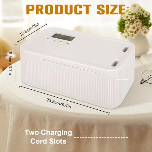 BIZOI Safe Timed Lock Box, Handy Safe mit Zeitschloss, Zeitverriegelungsbehälter mit 2 Arbeitsmodus, Zeitschloss Box für Selbstkontrolle, Suchtmanagement, Sicheren Aufbewahrung 23,9x13,1x 9,6 cm