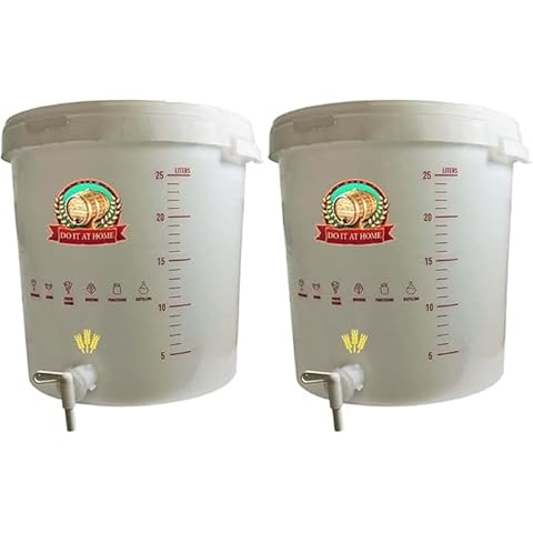 DIAH DO IT AT HOME 2X Fermentation Buckets for Brewing Cover