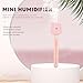 Imagen de SHINEOFI Humidificador USB Portátil Pequeño para Aire Humidificador de Botella de Agua Conexión USB Diseño Rosa Compacto para Coche y Oficina Adecuado para Mantener la Humedad Ambiental