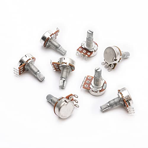 Unxuey Guitar Potentiometer Audio Pots Volume Knob Pots With Long Split Shaft A500K B500K A250K B250K Ohm Replacement For Electric Guitar Pack Of 40 #TOP3