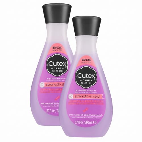 Cutex Strength Shield Nail Polish Remover 6.76 Fl Oz (Pack of 2)