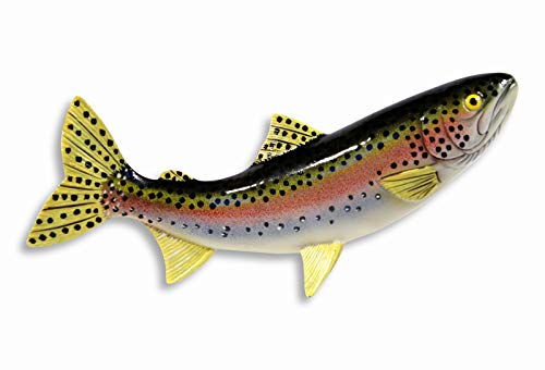 LX Handpainted Rainbow Trout Statue Game Fish Replica 10"